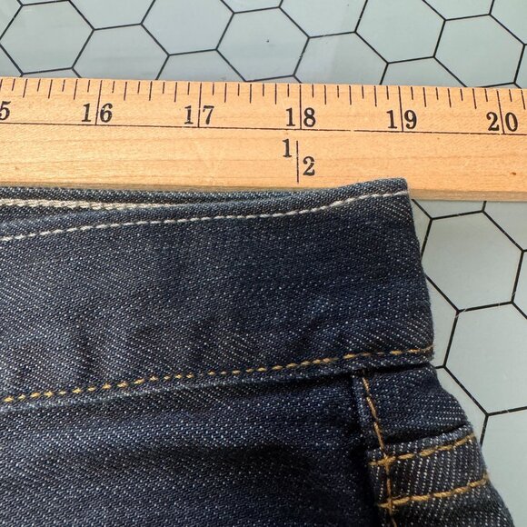 Levis 501 Jeans Mens 38 x 34 Blue Dark Wash Straight Leg Button Fly Denim - Picture 5 of 10